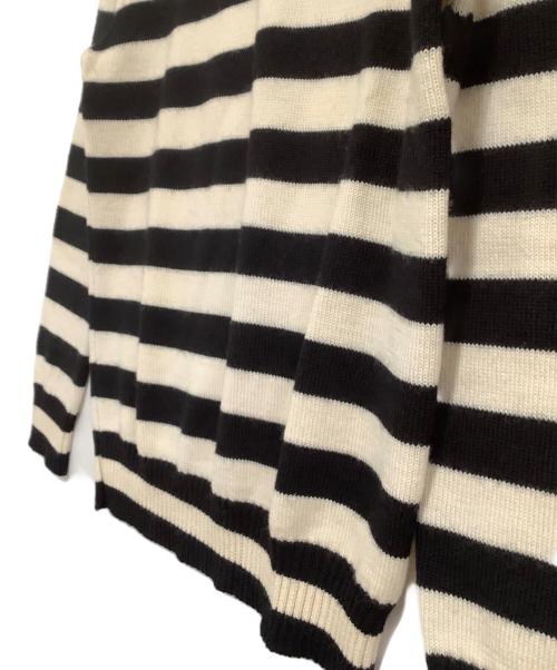 Saint Laurent Paris（サンローランパリ）Saint Laurent Paris (サンローランパリ) 厚手ニット ブラック×ホワイト サイズ:Mの古着・服飾アイテム
