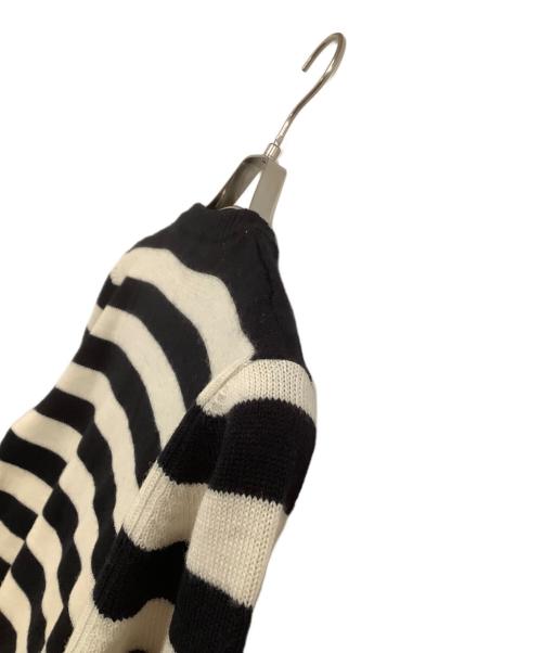 Saint Laurent Paris（サンローランパリ）Saint Laurent Paris (サンローランパリ) 厚手ニット ブラック×ホワイト サイズ:Mの古着・服飾アイテム
