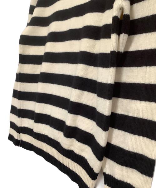 Saint Laurent Paris（サンローランパリ）Saint Laurent Paris (サンローランパリ) 厚手ニット ブラック×ホワイト サイズ:Mの古着・服飾アイテム