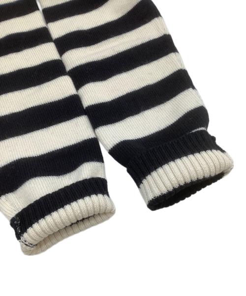 Saint Laurent Paris（サンローランパリ）Saint Laurent Paris (サンローランパリ) 厚手ニット ブラック×ホワイト サイズ:Mの古着・服飾アイテム