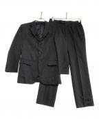 BURBERRY BLACK LABELバーバリーブラックレーベル）の古着「セットアップスーツ　ストライプ」｜ブラック