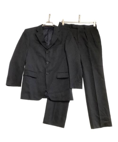 BURBERRY BLACK LABEL（バーバリーブラックレーベル）BURBERRY BLACK LABEL (バーバリーブラックレーベル) セットアップスーツ　	ストライプ ブラック サイズ:36Rの古着・服飾アイテム