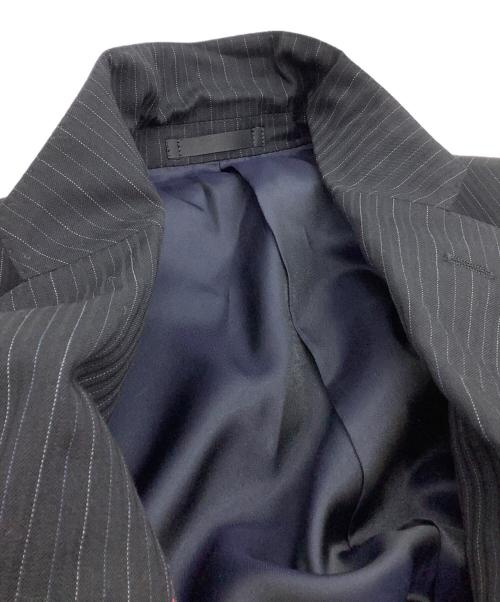 BURBERRY BLACK LABEL（バーバリーブラックレーベル）BURBERRY BLACK LABEL (バーバリーブラックレーベル) セットアップスーツ　	ストライプ ブラック サイズ:36Rの古着・服飾アイテム