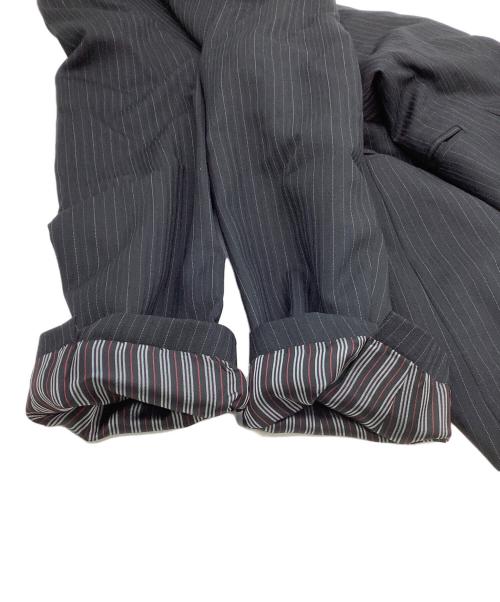 BURBERRY BLACK LABEL（バーバリーブラックレーベル）BURBERRY BLACK LABEL (バーバリーブラックレーベル) セットアップスーツ　	ストライプ ブラック サイズ:36Rの古着・服飾アイテム