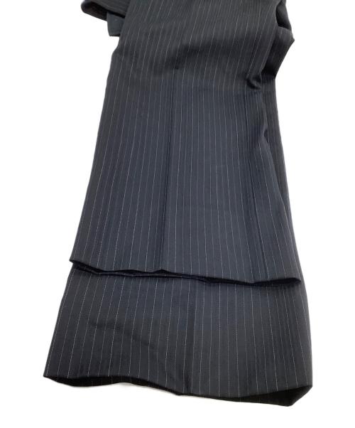 BURBERRY BLACK LABEL（バーバリーブラックレーベル）BURBERRY BLACK LABEL (バーバリーブラックレーベル) セットアップスーツ　	ストライプ ブラック サイズ:36Rの古着・服飾アイテム