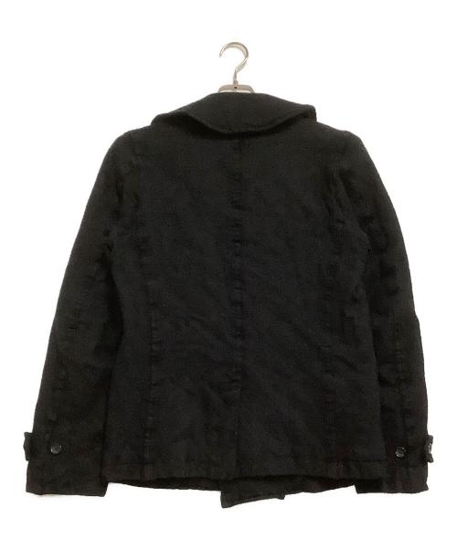 COMME des GARCONS HOMME（コムデギャルソン オム）COMME des GARCONS HOMME (コムデギャルソン オム) Pコート　縮絨 ブラック サイズ:Sの古着・服飾アイテム
