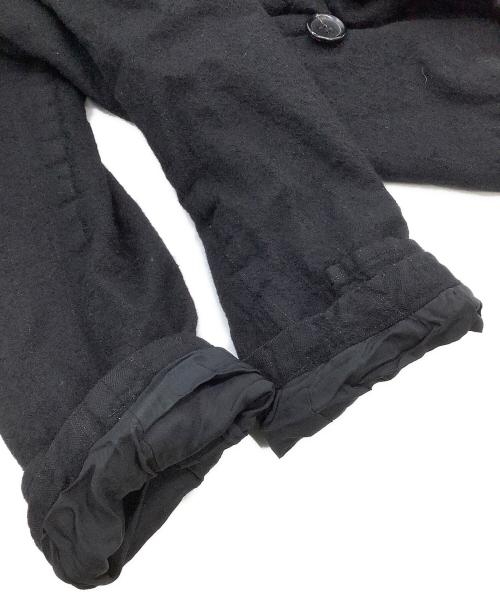 COMME des GARCONS HOMME（コムデギャルソン オム）COMME des GARCONS HOMME (コムデギャルソン オム) Pコート　縮絨 ブラック サイズ:Sの古着・服飾アイテム