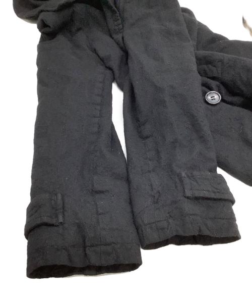 COMME des GARCONS HOMME（コムデギャルソン オム）COMME des GARCONS HOMME (コムデギャルソン オム) Pコート　縮絨 ブラック サイズ:Sの古着・服飾アイテム