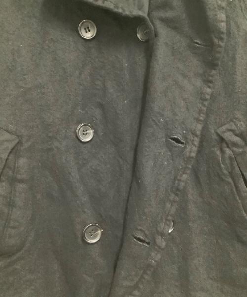 COMME des GARCONS HOMME（コムデギャルソン オム）COMME des GARCONS HOMME (コムデギャルソン オム) Pコート　縮絨 ブラック サイズ:Sの古着・服飾アイテム