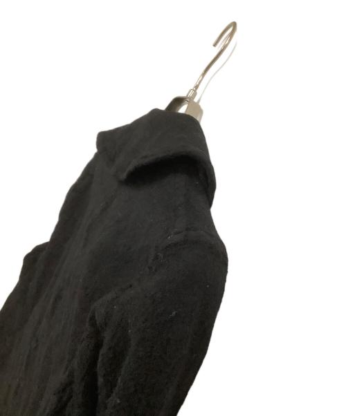 COMME des GARCONS HOMME（コムデギャルソン オム）COMME des GARCONS HOMME (コムデギャルソン オム) Pコート　縮絨 ブラック サイズ:Sの古着・服飾アイテム