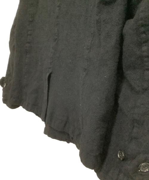 COMME des GARCONS HOMME（コムデギャルソン オム）COMME des GARCONS HOMME (コムデギャルソン オム) Pコート　縮絨 ブラック サイズ:Sの古着・服飾アイテム