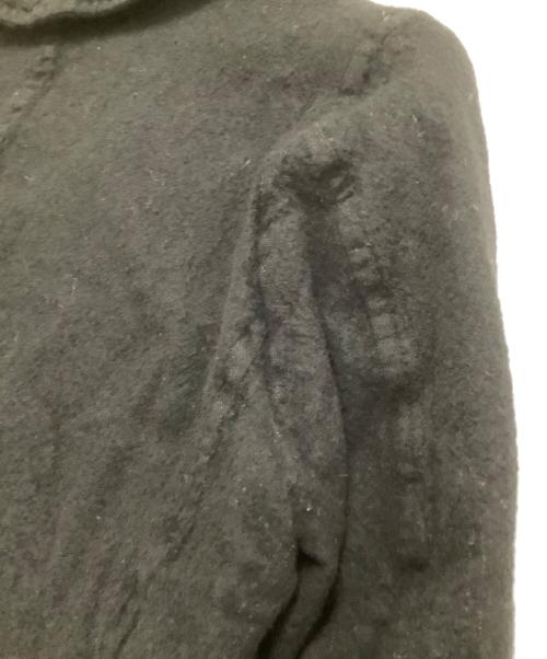 COMME des GARCONS HOMME（コムデギャルソン オム）COMME des GARCONS HOMME (コムデギャルソン オム) Pコート　縮絨 ブラック サイズ:Sの古着・服飾アイテム