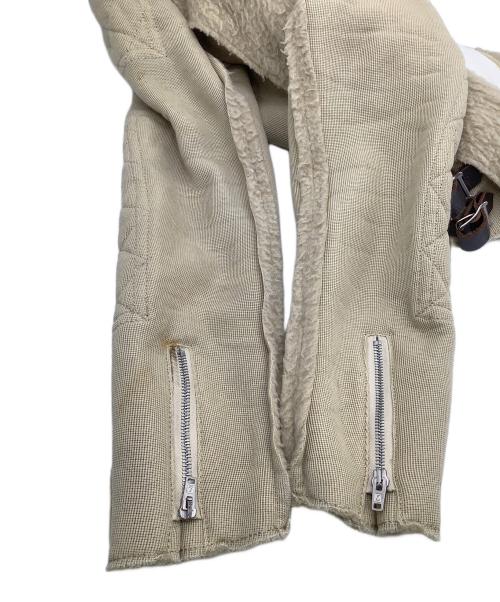 JUNYA WATANABE COMME des GARCONS（(ジュンヤワタナベ コムデギャルソン）JUNYA WATANABE COMME des GARCONS ((ジュンヤワタナベ コムデギャルソン) AVIAKIT (エイヴィアキット) ライダースジャケット ベージュ サイズ:Mの古着・服飾アイテム