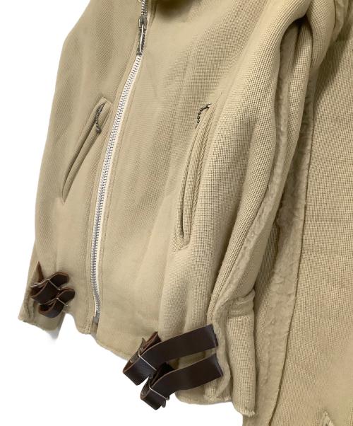 JUNYA WATANABE COMME des GARCONS（(ジュンヤワタナベ コムデギャルソン）JUNYA WATANABE COMME des GARCONS ((ジュンヤワタナベ コムデギャルソン) AVIAKIT (エイヴィアキット) ライダースジャケット ベージュ サイズ:Mの古着・服飾アイテム