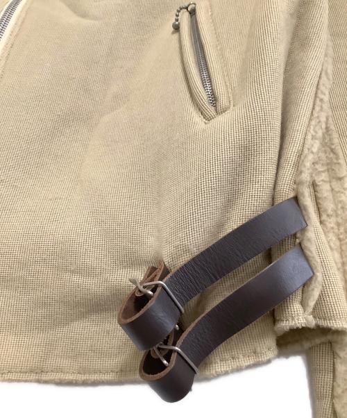JUNYA WATANABE COMME des GARCONS（(ジュンヤワタナベ コムデギャルソン）JUNYA WATANABE COMME des GARCONS ((ジュンヤワタナベ コムデギャルソン) AVIAKIT (エイヴィアキット) ライダースジャケット ベージュ サイズ:Mの古着・服飾アイテム