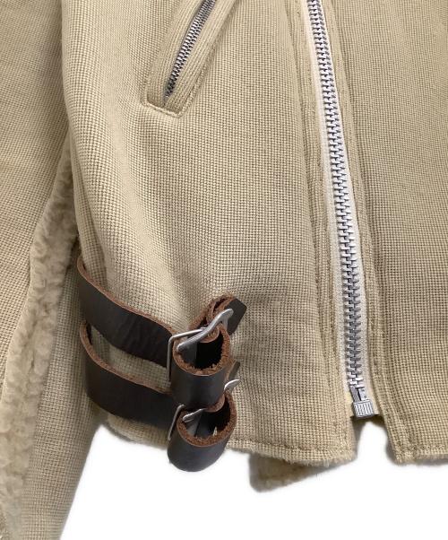 JUNYA WATANABE COMME des GARCONS（(ジュンヤワタナベ コムデギャルソン）JUNYA WATANABE COMME des GARCONS ((ジュンヤワタナベ コムデギャルソン) AVIAKIT (エイヴィアキット) ライダースジャケット ベージュ サイズ:Mの古着・服飾アイテム