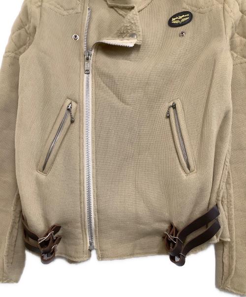 JUNYA WATANABE COMME des GARCONS（(ジュンヤワタナベ コムデギャルソン）JUNYA WATANABE COMME des GARCONS ((ジュンヤワタナベ コムデギャルソン) AVIAKIT (エイヴィアキット) ライダースジャケット ベージュ サイズ:Mの古着・服飾アイテム
