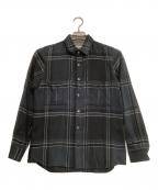 ANSNAMアンスナム）の古着「長袖シャツ teleng」｜ブラック×ネイビー