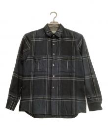 ANSNAM（アンスナム）の古着「長袖シャツ teleng」｜ブラック×ネイビー