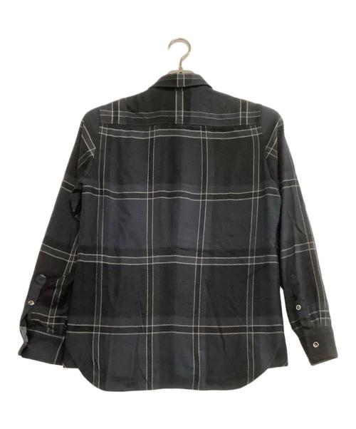 ANSNAM（アンスナム）ANSNAM (アンスナム) 長袖シャツ teleng ブラック×ネイビー サイズ:1の古着・服飾アイテム