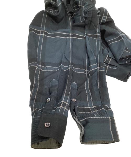 ANSNAM（アンスナム）ANSNAM (アンスナム) 長袖シャツ teleng ブラック×ネイビー サイズ:1の古着・服飾アイテム