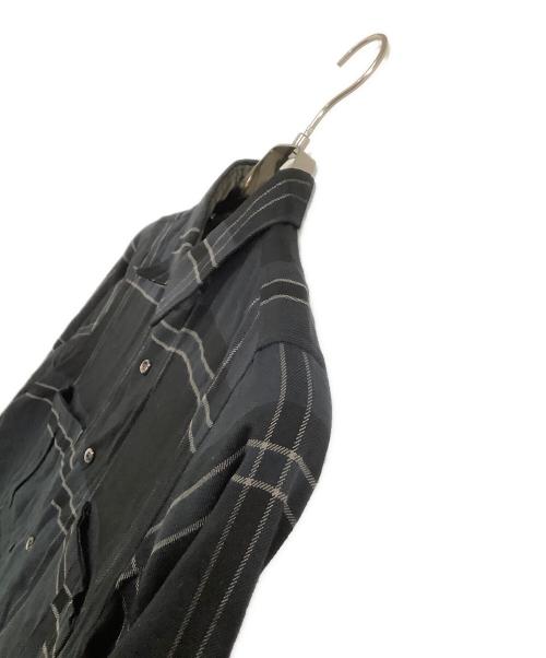 ANSNAM（アンスナム）ANSNAM (アンスナム) 長袖シャツ teleng ブラック×ネイビー サイズ:1の古着・服飾アイテム