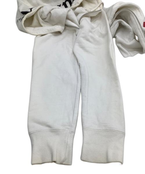 SUPREME（シュプリーム）SUPREME (シュプリーム) ジップパーカー　ロゴフード ホワイト サイズ:Sの古着・服飾アイテム