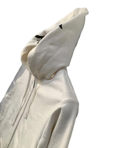 SUPREME（シュプリーム）SUPREME (シュプリーム) ジップパーカー　ロゴフード ホワイト サイズ:Sの古着・服飾アイテム