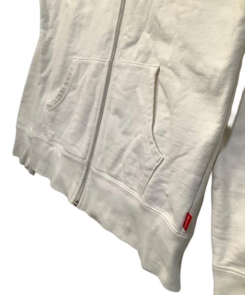 SUPREME（シュプリーム）SUPREME (シュプリーム) ジップパーカー　ロゴフード ホワイト サイズ:Sの古着・服飾アイテム