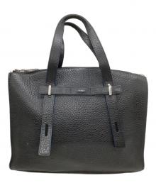 FURLA（フルラ）の古着「レザートートバッグ　	GIOVE」｜ブラック×ブルー