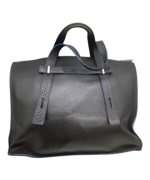 FURLA（フルラ）FURLA (フルラ) レザートートバッグ　	GIOVE ブラック×ブルーの古着・服飾アイテム