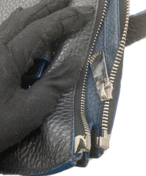 FURLA（フルラ）FURLA (フルラ) レザートートバッグ　	GIOVE ブラック×ブルーの古着・服飾アイテム