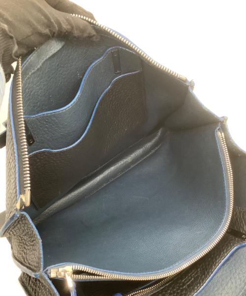 FURLA（フルラ）FURLA (フルラ) レザートートバッグ　	GIOVE ブラック×ブルーの古着・服飾アイテム