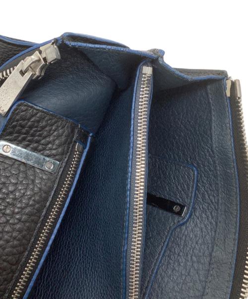 FURLA（フルラ）FURLA (フルラ) レザートートバッグ　	GIOVE ブラック×ブルーの古着・服飾アイテム