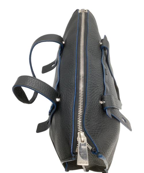 FURLA（フルラ）FURLA (フルラ) レザートートバッグ　	GIOVE ブラック×ブルーの古着・服飾アイテム