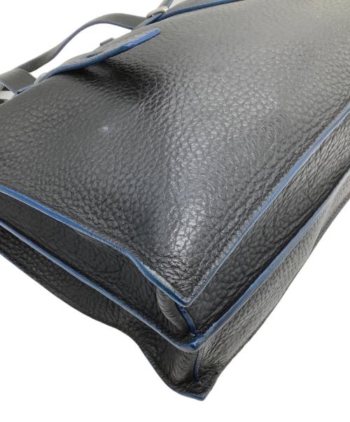 FURLA（フルラ）FURLA (フルラ) レザートートバッグ　	GIOVE ブラック×ブルーの古着・服飾アイテム