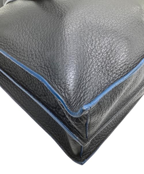 FURLA（フルラ）FURLA (フルラ) レザートートバッグ　	GIOVE ブラック×ブルーの古着・服飾アイテム