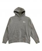 stussyステューシー）の古着「プルオーバーパーカー」｜グレー
