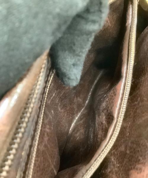 FENDI（フェンディ）FENDI (フェンディ) レザーハンドバッグ ブラウンの古着・服飾アイテム