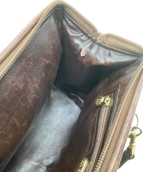 FENDI（フェンディ）FENDI (フェンディ) レザーハンドバッグ ブラウンの古着・服飾アイテム