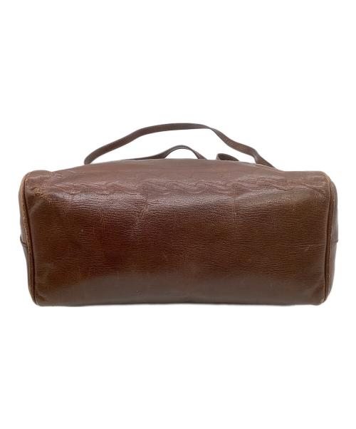 FENDI（フェンディ）FENDI (フェンディ) レザーハンドバッグ ブラウンの古着・服飾アイテム