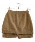CLANE (クラネ) ニットパンツ　PANTS LAYERED YAK MINISKIRT ベージュ サイズ:2：17000円