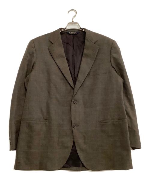 BROOKS BROTHERS（ブルックスブラザーズ）BROOKS BROTHERS (ブルックスブラザーズ) テーラードジャケット　チェック ブラウン サイズ:8の古着・服飾アイテム