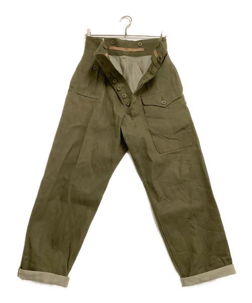 waiper（ワイパー）waiper (ワイパー) ミリタリーパンツ イギリス軍 1950’s MADE OF KAIHARA DENIM カーキ サイズ:6の古着・服飾アイテム