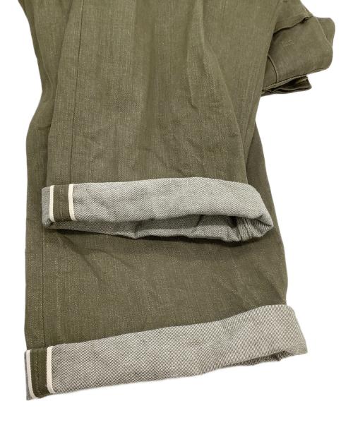 waiper（ワイパー）waiper (ワイパー) ミリタリーパンツ イギリス軍 1950’s MADE OF KAIHARA DENIM カーキ サイズ:6の古着・服飾アイテム