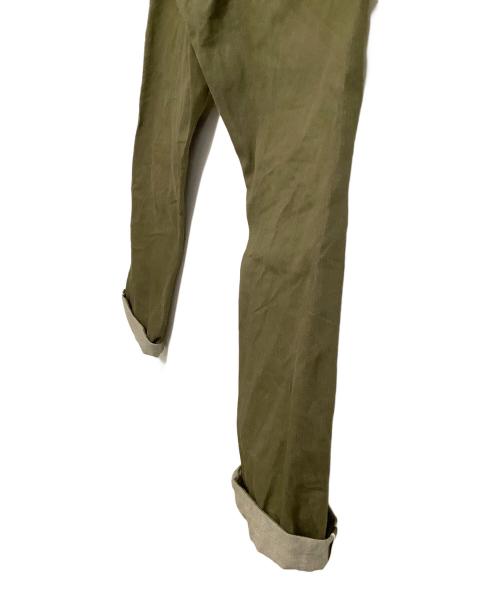 waiper（ワイパー）waiper (ワイパー) ミリタリーパンツ イギリス軍 1950’s MADE OF KAIHARA DENIM カーキ サイズ:6の古着・服飾アイテム