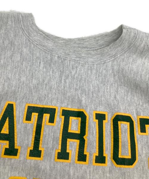 Champion REVERSE WEAVE（チャンピオン リバース ウィーブ）Champion REVERSE WEAVE (チャンピオン リバース ウィーブ) スウェット　PATRIOT FOOTBALL グレー サイズ:XLの古着・服飾アイテム