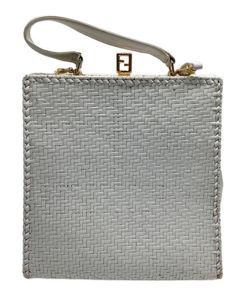 FENDI（フェンディ）FENDI (フェンディ) カゴバッグ ホワイトの古着・服飾アイテム