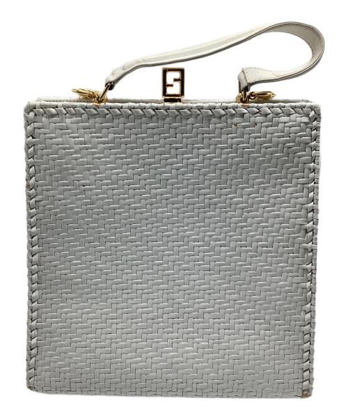 FENDI（フェンディ）FENDI (フェンディ) カゴバッグ ホワイトの古着・服飾アイテム