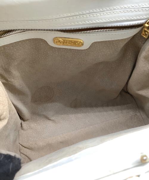 FENDI（フェンディ）FENDI (フェンディ) カゴバッグ ホワイトの古着・服飾アイテム
